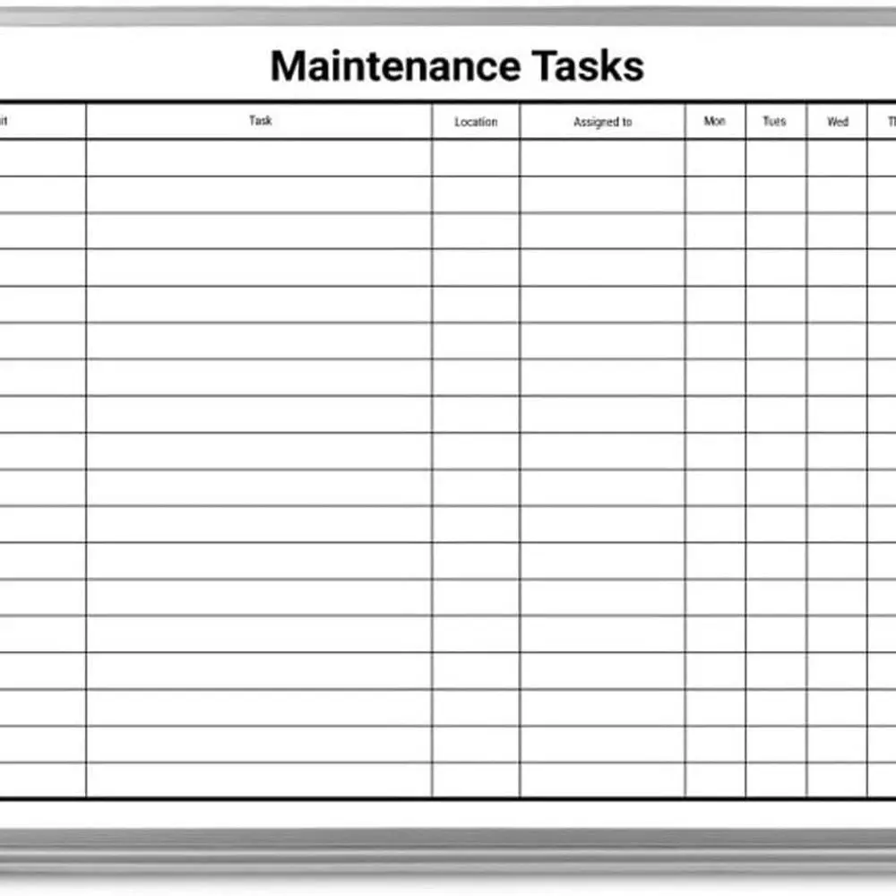 

Tasks Whiteboard 36x 24