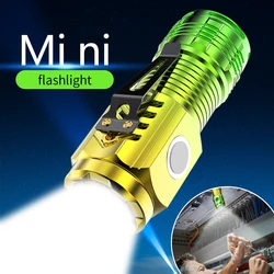 Three-eyed Monster Flashlight Night Hike Portable Glare Strong Magnet Strobe Lighting Little Monster Led Flashlight