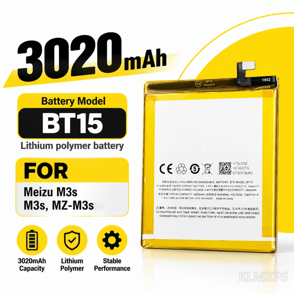 BT15/BT68 3020mAh Lithium Mobile Phone Battery Replacement For Meizu M3 M3S Mini Phone Repair Replacement Part Spare Cell