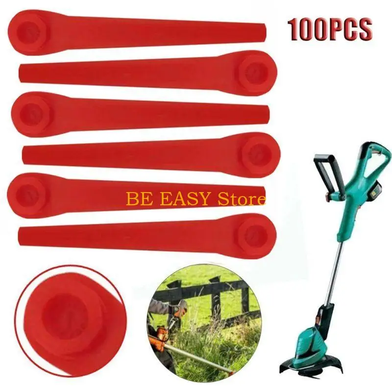 

E28F 100x лезвие для газонокосилки, садовый инструмент, сменные аксессуары, лезвия для триммера для травы