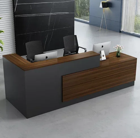 Help Desk Reseption Reception Luxury Shop Service Counter Beauty Center Elegant Office Furniture Receptionist Front Salon Table