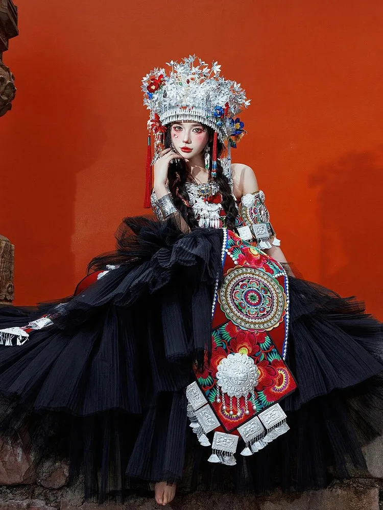 

New ethnic costume women's ethnic-style clothing performance travel and photo shoot outfits