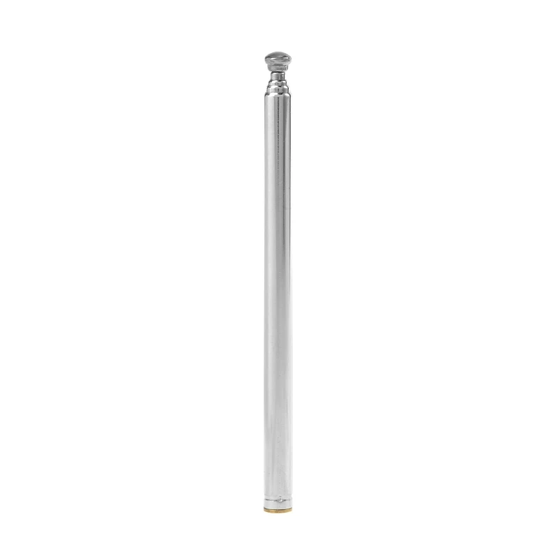 Radio Antenna 5 Section Telescopic Aerial Connector 80mm Length For TV Radio Cable Extend Adapter Connectors