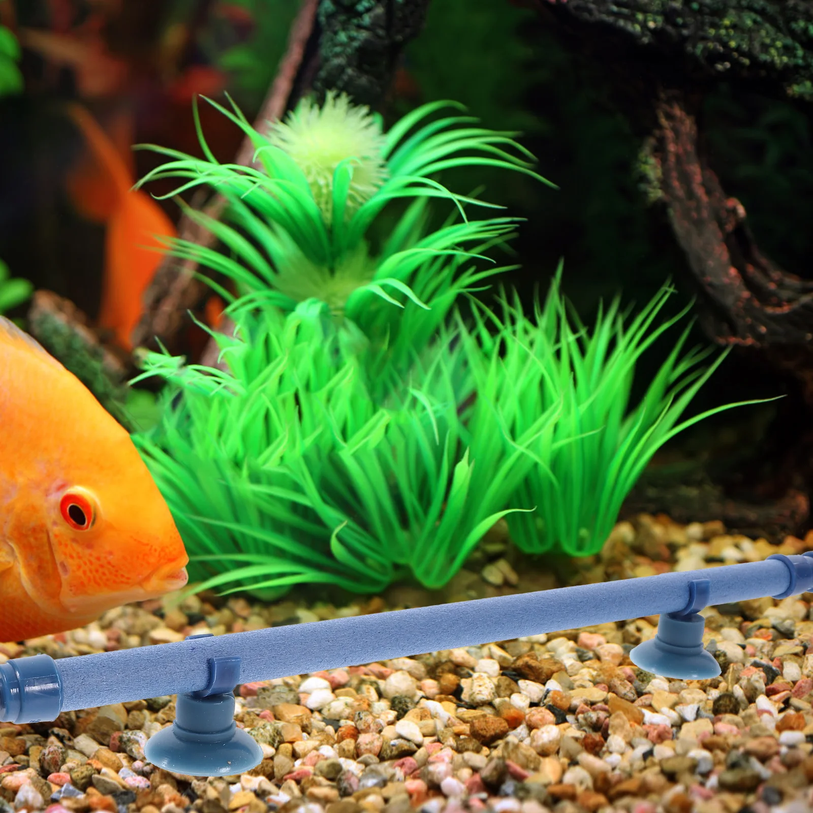 

1Pcs Air Stone Tube Blue 18 Inches Fish Tank Aquarium Oxygen Bar Air Pump Accessory Produces Fine Bubbles
