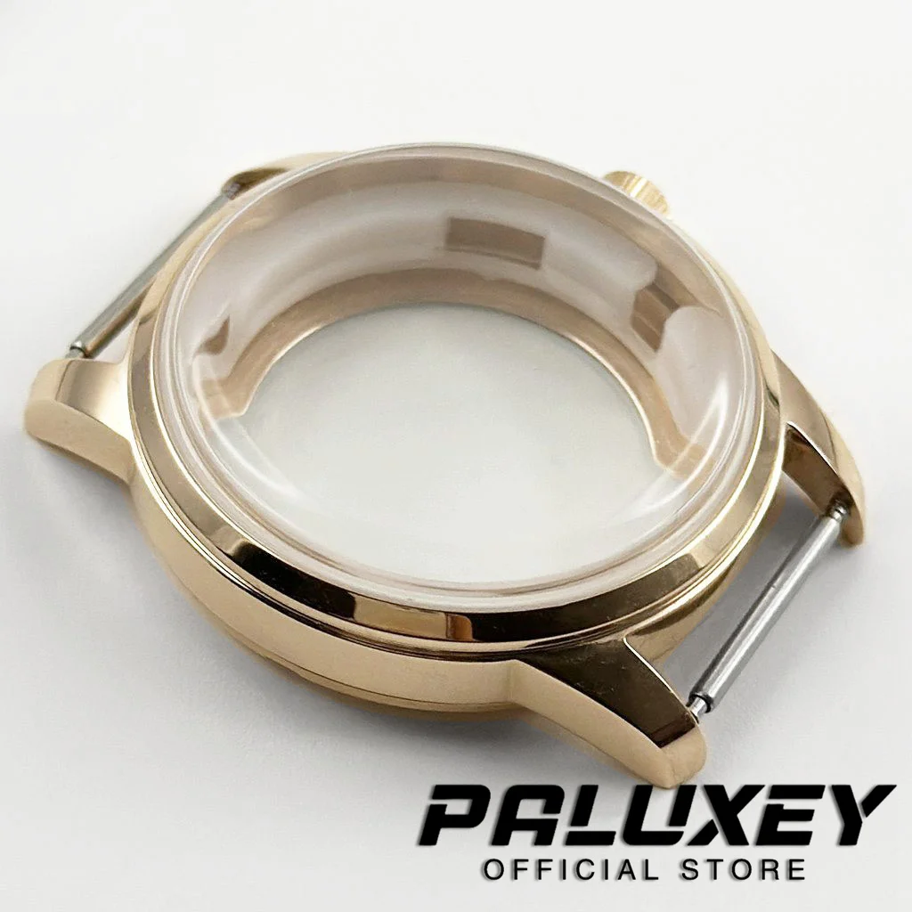 40 مللي متر كوكتيل ذهبي وردي من الفولاذ المقاوم للصدأ S ساعة تاج مناسبة لحركة NH34 NH35 NH36 NH38 NH39 NH70 NH72 4R35 4R36