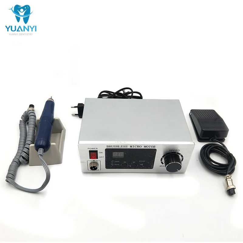 70000 RPM Dental Micromotor Brushless Micro Motor Polishing Machine Pedal Control Speed Dental Laboratory Diamond Nail Polisher