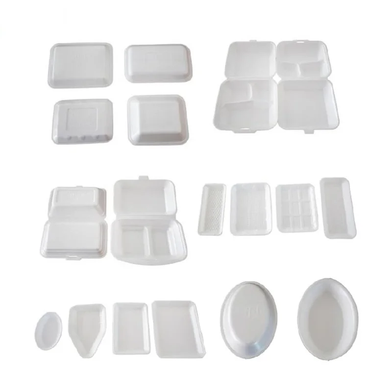 YUGONG Eco Friendly Biodegradable PS Foam Disposable Plastic Fast Food Lunch Box Plate Making Machine