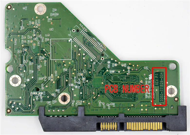 Western Digital hard disk circuit board 2060 771829 004 WD10EZEX /2060-771829-004 REV A , 2060-771829-004 REV P1 / 771829-704