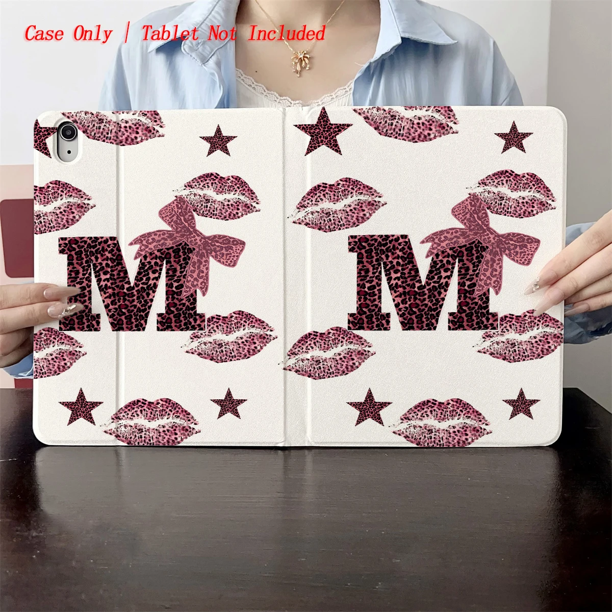 

2025 Lip and M pattern Print - Suitable for protective cases of multiple Apple tablets such as iPad/iPad pro/iPad air