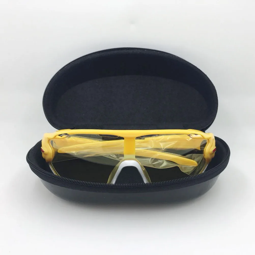 

3pcs Eyeglasses Case Peanut Shape Zipper Design Anti-Collision Sunglasses Box Durable Protector For Adults 3 Colors Glasses