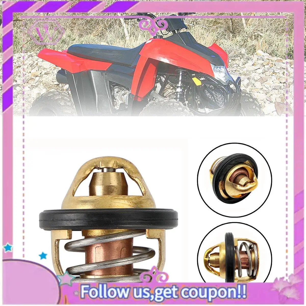 

Latest 1 Piece 3084940 3090049 Car Engine Coolant Thermostat For Polaris For SPORTSMAN 500 96-13 Ranger Ranger Magnum ATV