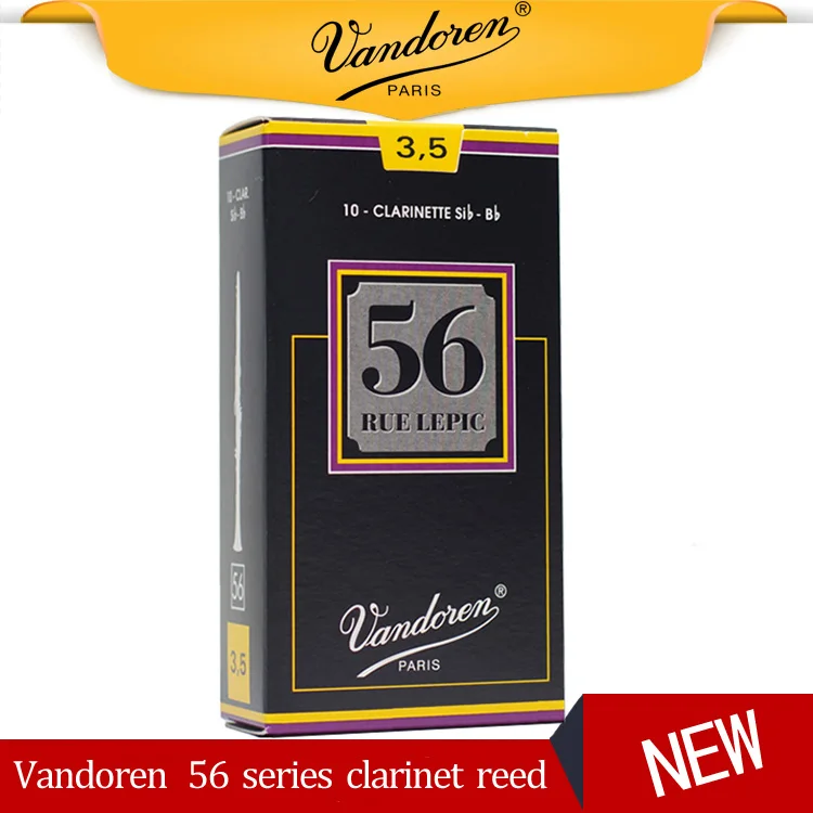 

FRANCE Original Vandoren 56 Clarinet Reed Larinette Sib Bb Reeds Bb Clarinet Rue Lepic Reeds Strength 2.5 3 3.5 3.5+ Box of 10