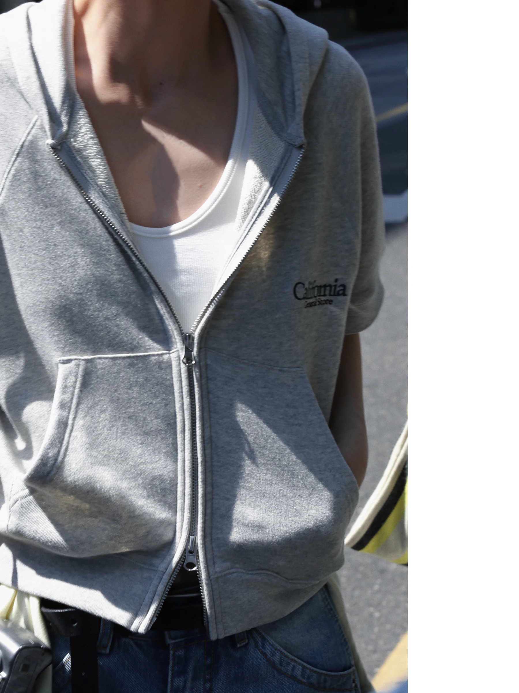 

Holalem Comfortable Short Sleeve Embroidered Letter Sweatshirt Casual Cardigan Jacket Breathable Student Ladies Girl's Wear