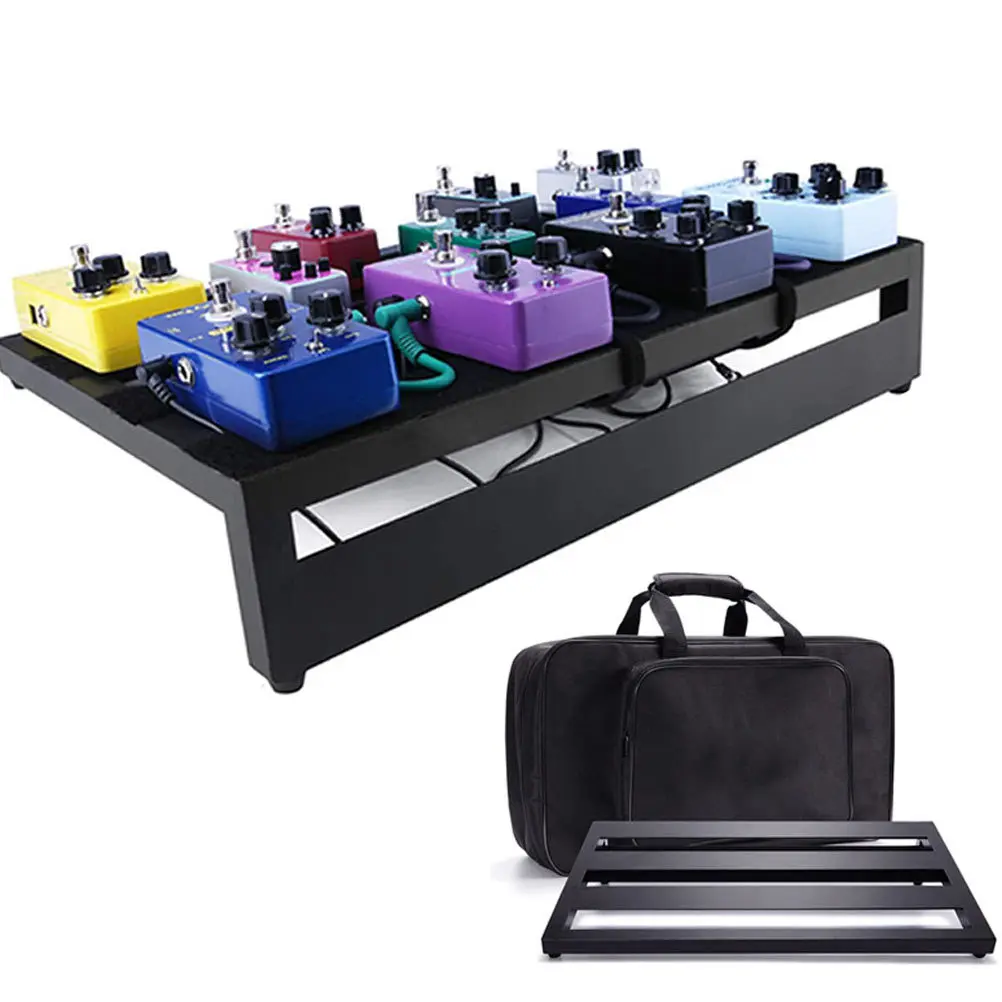 1 set piattaforma effetti per chitarra supporto in lega durevole pedale per chitarra professionale organizzatore di accessori pedale effetti