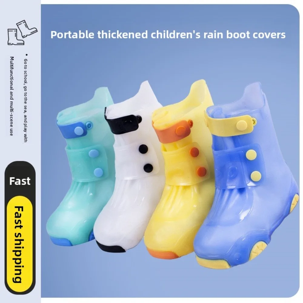 

Children's Rain ShoeCoversWaterproof, AntiSlip,Worn Outside.Waterproof,Wear-resistant, for Rainy Days.foot Covers and Rain Boots