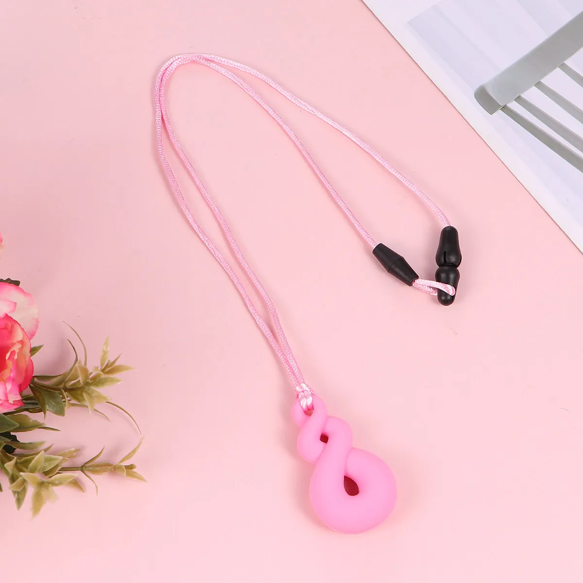 

3Pcs Silicone Baby Teething Necklace Chewing Chain Soft Safe Teether for Teething Necklace Silicone Teether