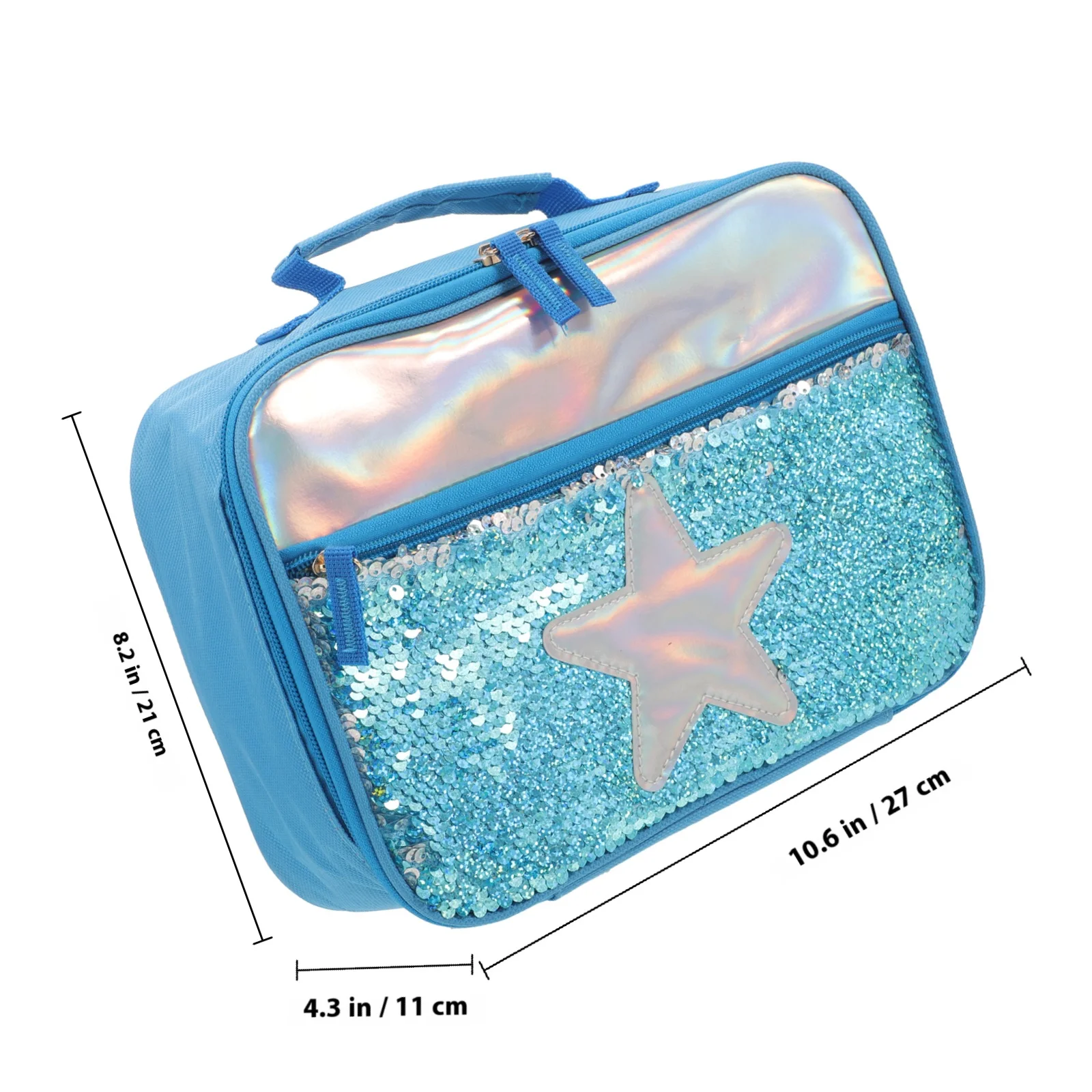 Sac à déjeuner Portable bleu élégant, paquet isolant, feuille d'aluminium, pique-nique, conservation des repas thermiques pour hommes et femmes, bureau en plein air