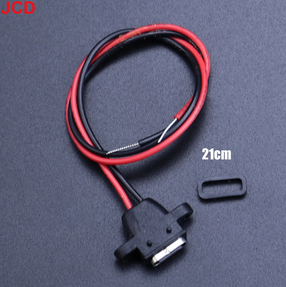JCD 5pc Waterproof USB Type C Connector Charging Interface Female Socket With Welding Wire MX1.25 PH2.0 XH2.54 Port