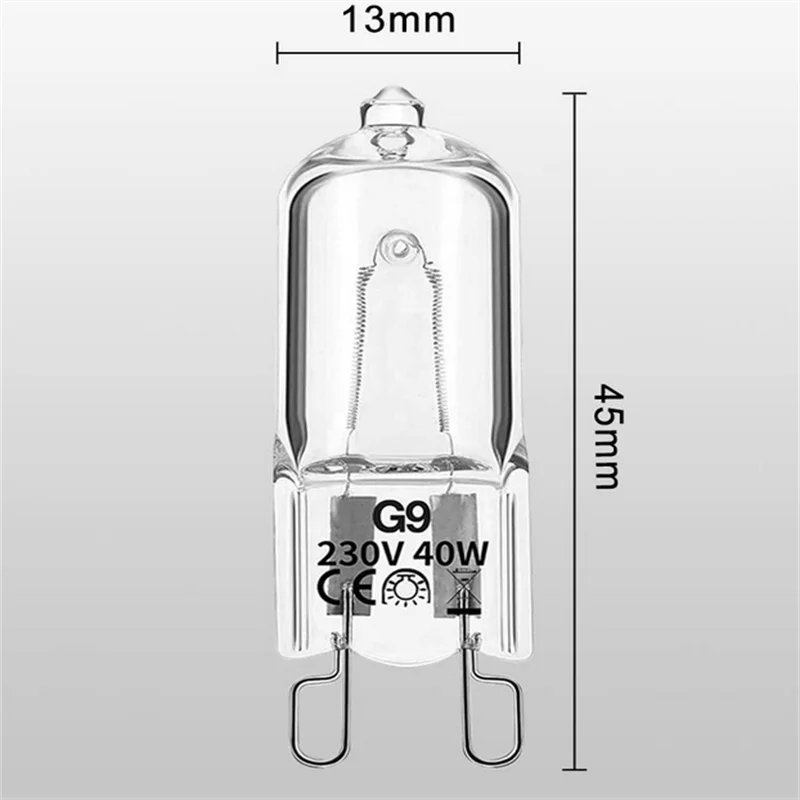 1/5/10/20/50PCS G9 18W 25W 40W 60W 220V Eco Halogen Light Bulbs Capsule LED Lamp Bulbs Inserted Beads Crystal Lamp Halogen Bulb