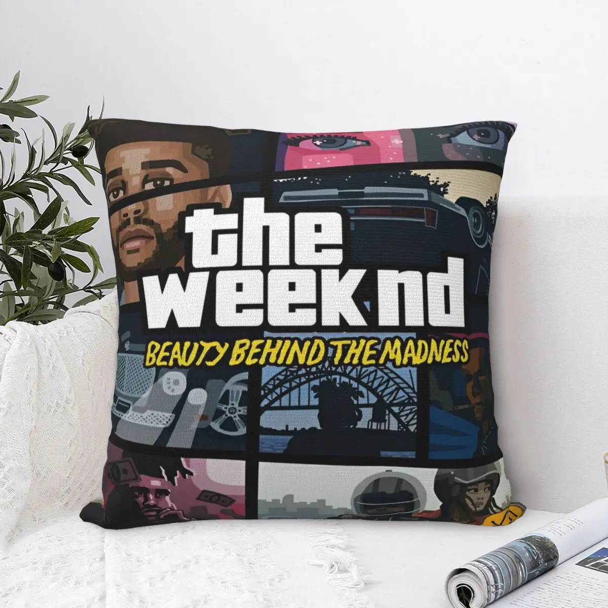 XO The Weekend Music Tour 2024 Pillowcase Stuff Printing Cushion Cover Pillow Covers Home Decor Zipper Multiple Sizes