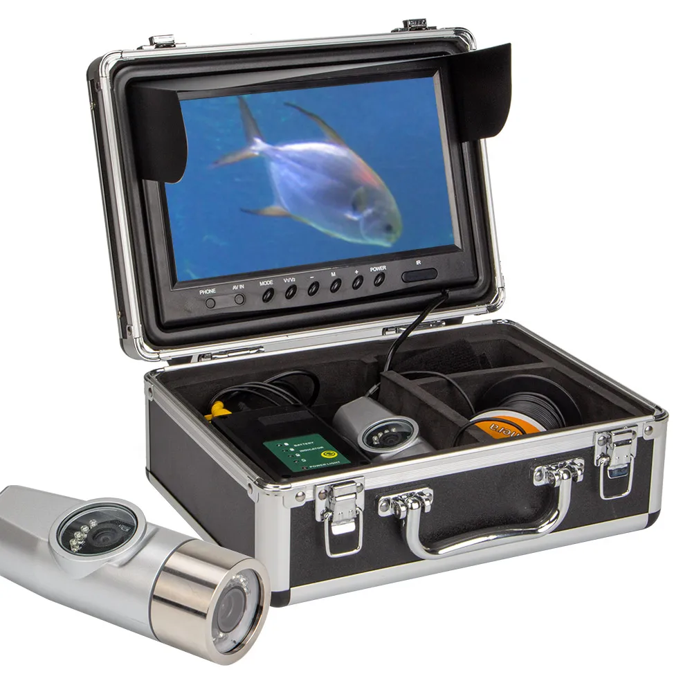 High quality 9\'\' HD Dual Lens Waterproof Underwater Fishing Camera