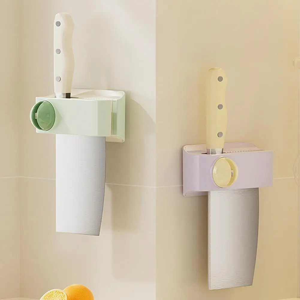 Knife Holder Organizer Modern Knife Organizer Wall-mounted Knife Holder with Built-in Sharpener 2-in-1 for Kitchen for Small
