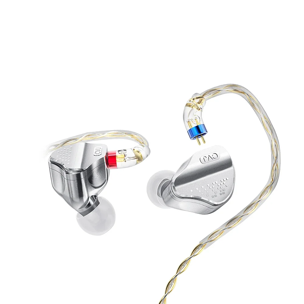 Fone de ouvido hiFi intra-auricular CVJ Bidong híbrido, Auriculares com fio para audiófilos, Edição Dia dos Namorados, 1DD, 6BA