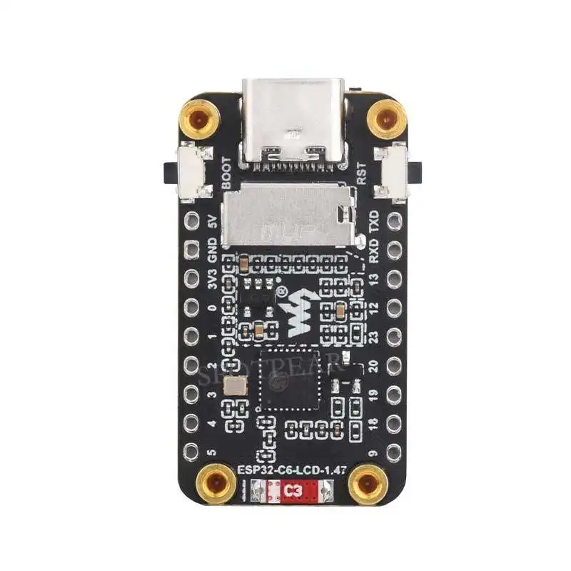 ESP32 C6 Development Board 1.47 Inch LCD 172x320 RGB LED SD Slot Compatible