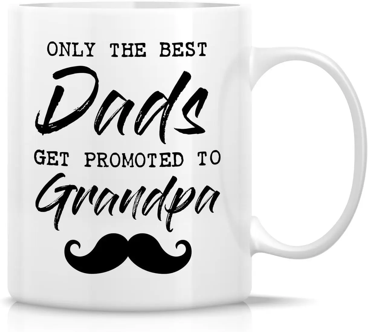 The Best Dads Get Promoted to Grandpa Happy Birthday or Christmas Valentines Couples Coffee Mugs Funny Friend Cute Lovers Gifts