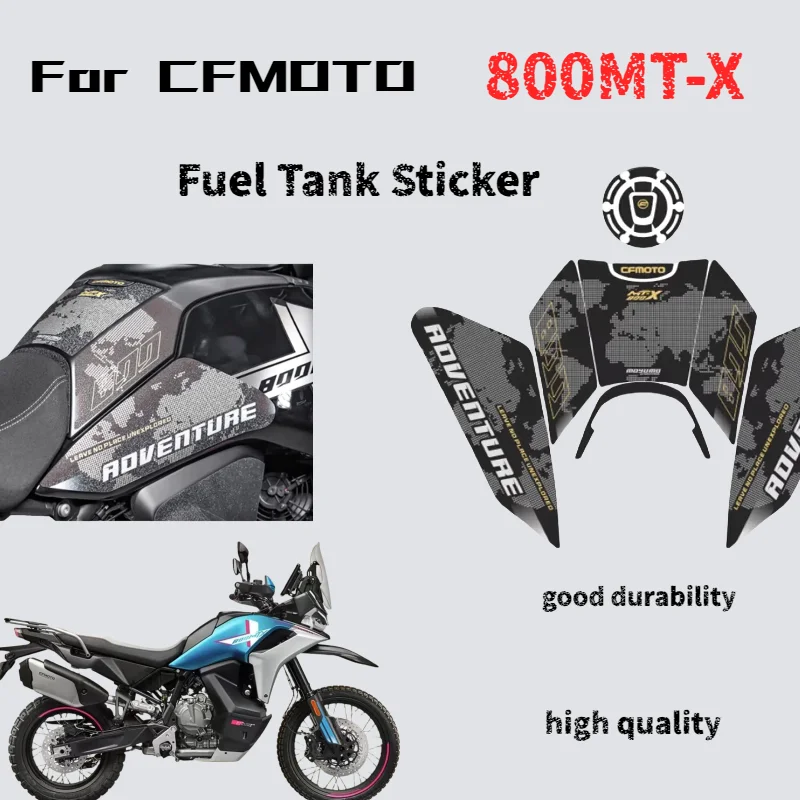 

Для CFMOTO 800MT-X наклейка на топливный бак рыбья кость противоскользящая износостойкая защитная пленка детали модификации мотоцикла