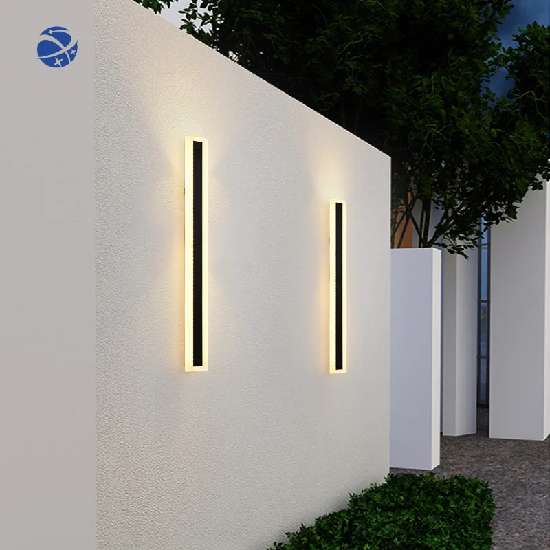 YYHC Modern outdoor long led wall lamp Nordic villa living room indoor bedroom bed minimalist light luxury acrylic light