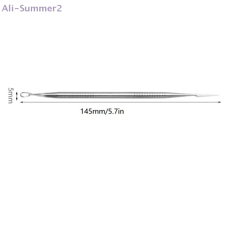 {MX} Clip de espinillas y espinillas ultrafinas, acero inoxidable, partículas de grasa para acné, elimina la aguja, herramientas de limpieza de belleza facial