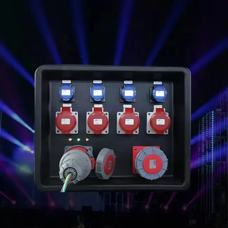 

Трехфазный распределитель питания с водонепроницаемым корпусом, распределительная коробка для освещения, аудиооборудования и экранов