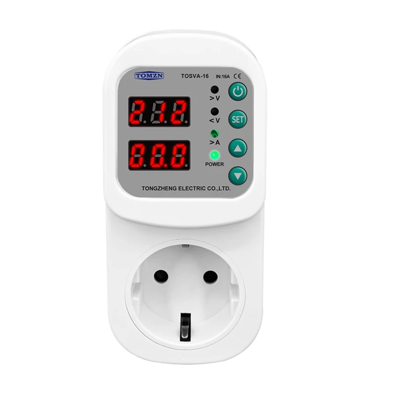 Tomzn TOSVA-16 מתח קוטף שקע מגן הנוכחי מתכוונן 16a eu תקע