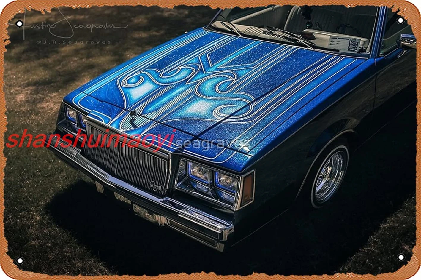 muecddoa Lowrider Poster Metal Tin Sign 8