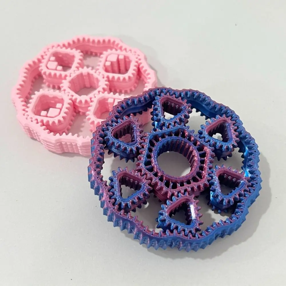 

Creative 3D Printed Fidget Gear Spin Toy Sensory Gyroscope Hand Spinner Rotate Plastic Gear Fingertip Toy School