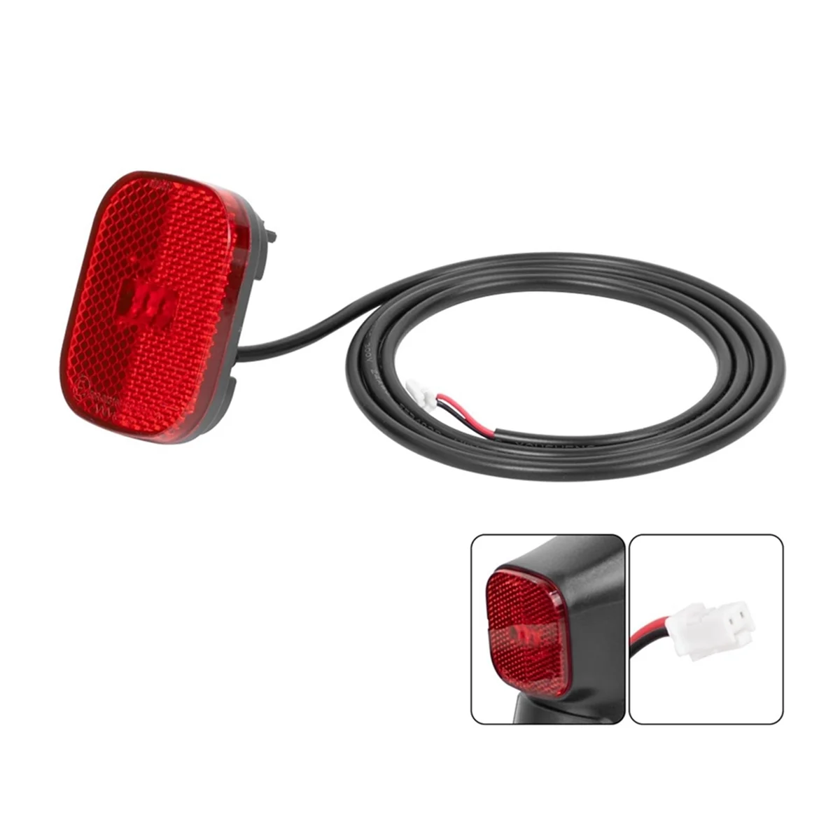 Mudguard Rear Light Brake Light Lamp Compatible with F30D F40D Electric Scooter Rear Mudguard Number NumberHUG