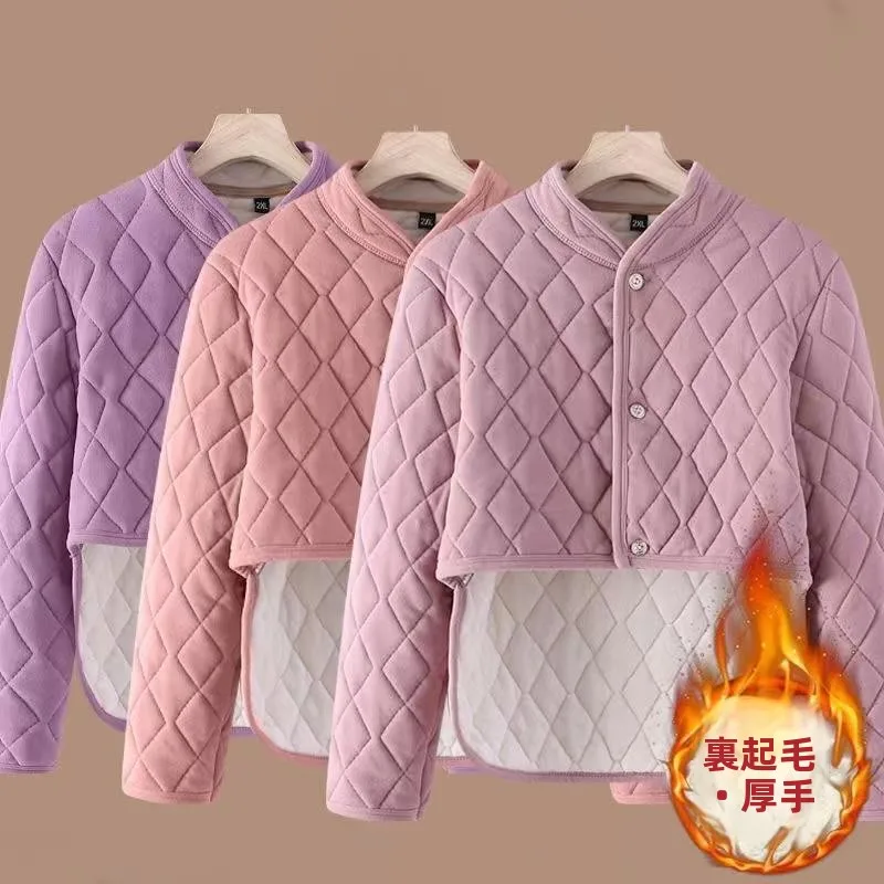 thickened-fleece-warmth-women's-vest-shoulder-and-waist-protection-sleepwear-home-clothes-thermal-top-adult-unisex-other-mate