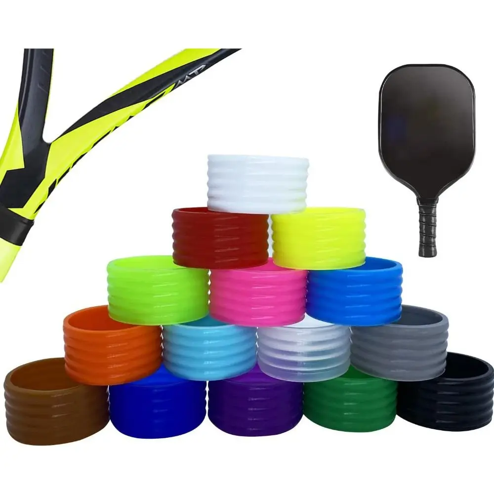 

10 Pcs Sealed Rubber Ring Pickleball Paddle Grip Stretchable Anti-slip Racket Grip Handle Comfort Elastic