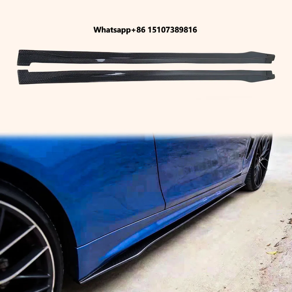 For 4 Series 14-20 F32 F33 F36 (MT Only) Carbon PSM Side Skirts Extensions