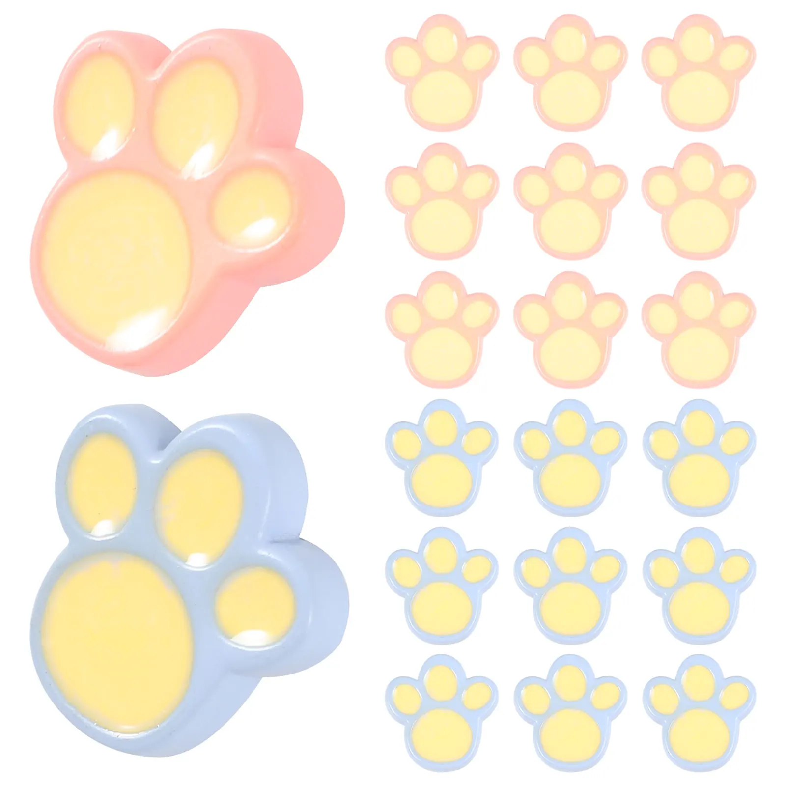 

20 шт., пуговицы для рукоделия из смолы в виде лапы, пуговицы для одежды, шапок, пуговицы для рукоделия, сумки, сменный подарок, друзья из семьи