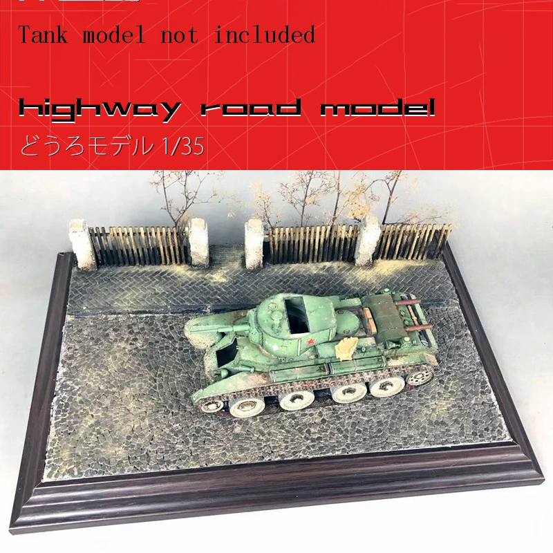 1/35 Street Road Assembly Model Making Sand Table Material Scene Platform Scene Display Base DIY Hobby Making Accessories