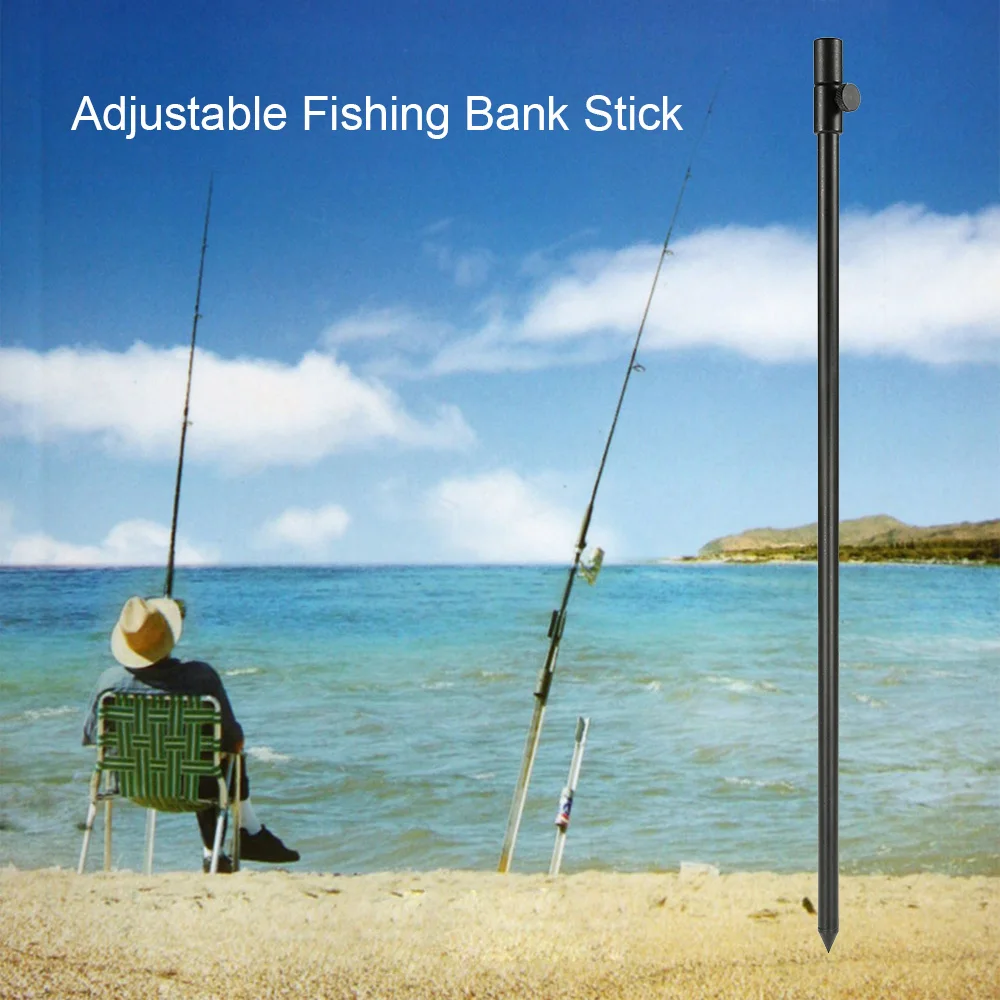 48-75cm Extending Aluminum Alloy Fishing Bankstick Adjustable Carp Fishing Bank Stick Fishing Rod Pod Rest for Bite Alarm view 4