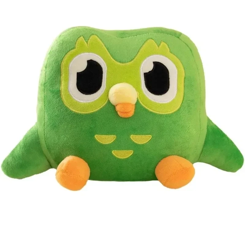 Green Duolingo Owl Plush Toy Duo Plushie Of Duo The Owl Cartoon Anime Owl Doll Soft Stuffed Animal Toy Children Birthday Gift