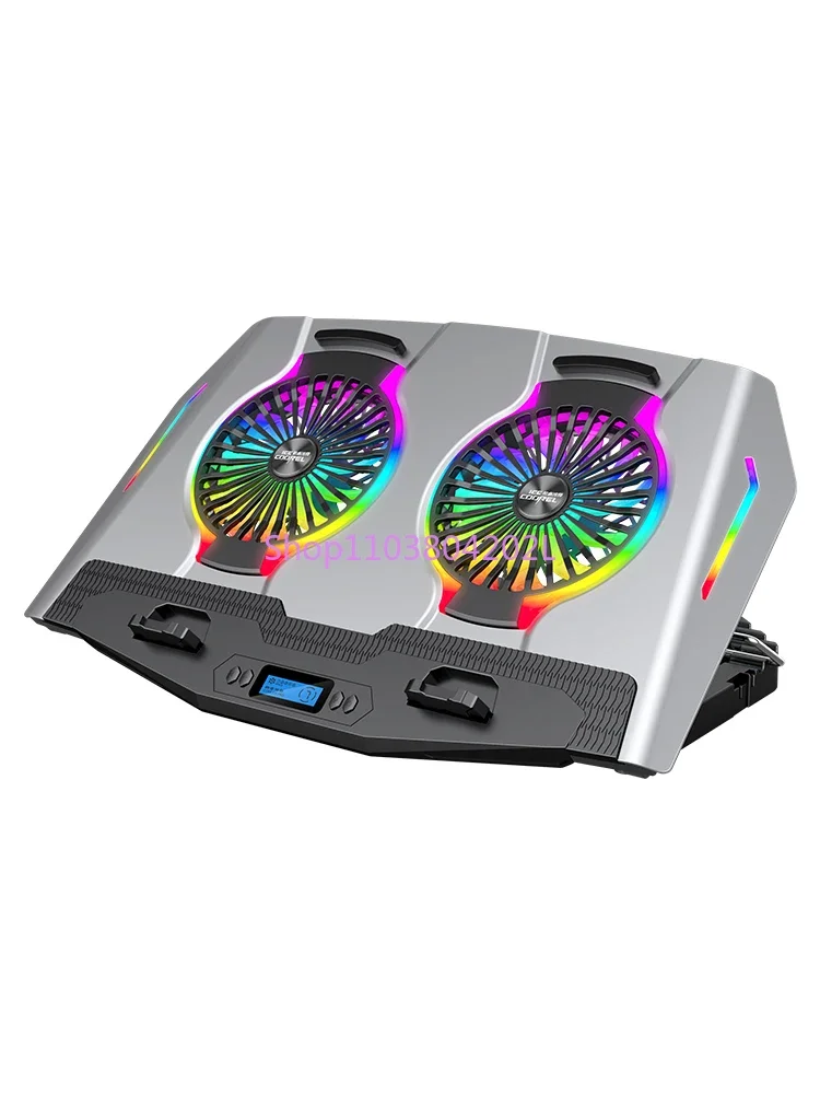 

Core Bingzun Notebook Radiator Base Aluminum Alloy Heat Dissipation Plate RGB Game Book Bracket Water-cooled Laptop Exhaust