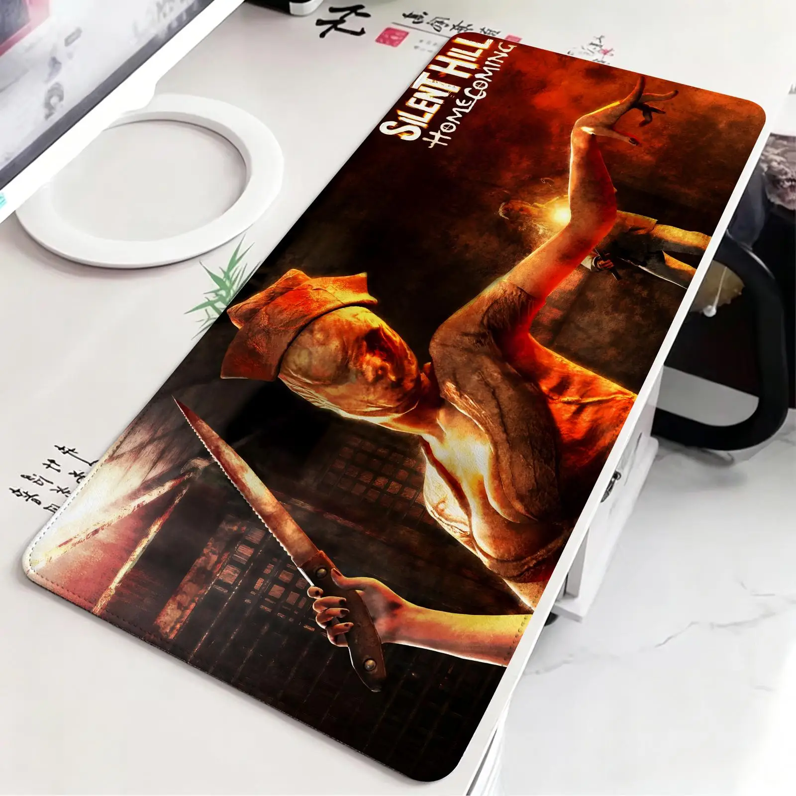 Mouse Pad Esports gaming mouse pad, stitched edge computer desk mat,anime style desktop mouse mat SILENT HILL