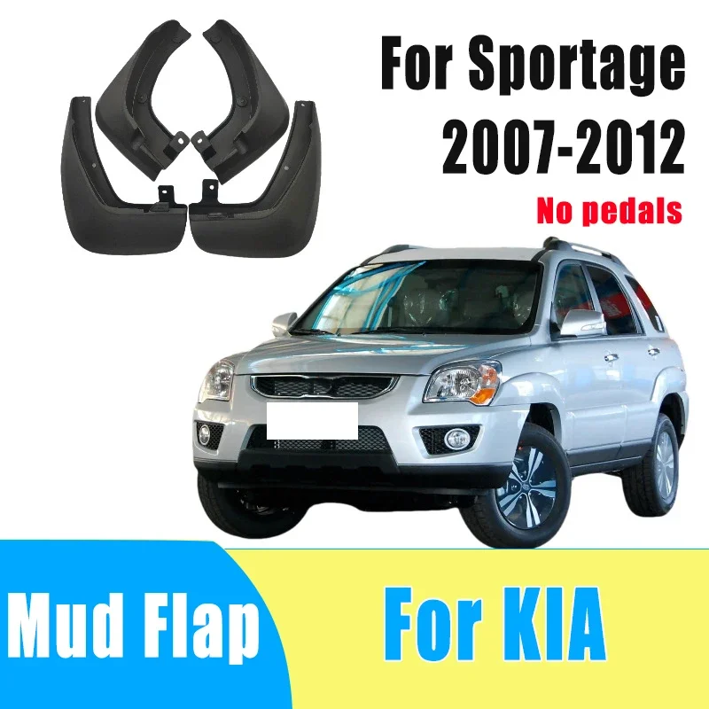 

4pcs Automotive Tire Mudguard Waterproof Prevent Mud Splashing Car Mud Flap Fender Trim Accessories For KIA Sportage 2007-2012