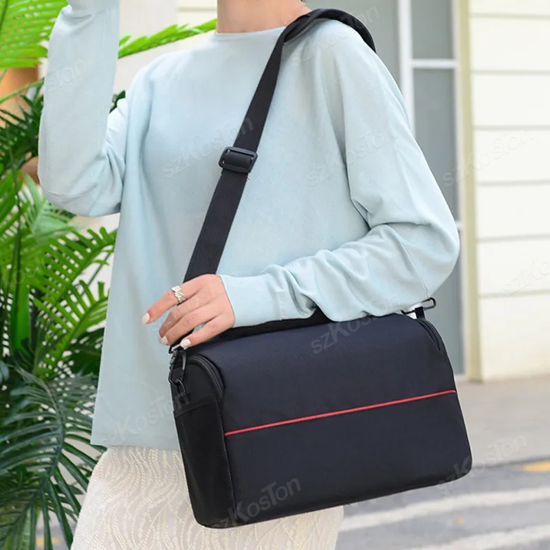 حقيبة كاميرا مقاومة للماء ومضادة للصدمات وحقيبة كتف واحدة لكاميرا Canon Powershot Nikon Panasonic Sony الرقمية