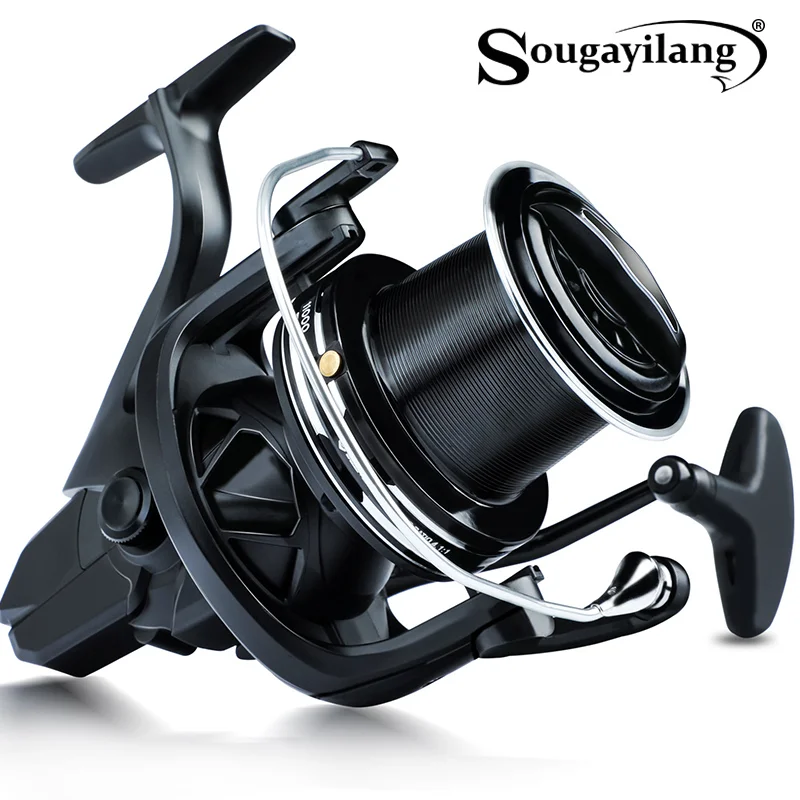 Sougayilang 10000-12000 Series Fishing Reel MAX Drag 25KG Surf Fishing Reel Ultra Smooth Powerful Spinning Reel for Sea Fishing