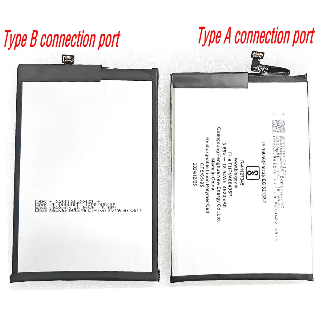 New BL-49NT Original Battery for Tecno Spark Go 2023/Pop 7 Pro BG6 Go1(Kl-4) Go 1s 2025 Conector Macho  Mobile Phone